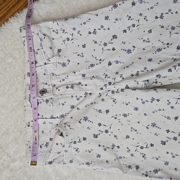 Abercrombie Kids High Rise Wide Leg Floral Jeans, Girls 11/12 Long - Picture 4 of 13
